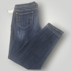 NWT Lee Jeans Women's 16S Slim Fit Skinny Leg Mid Rise Rinse Wash 34X23